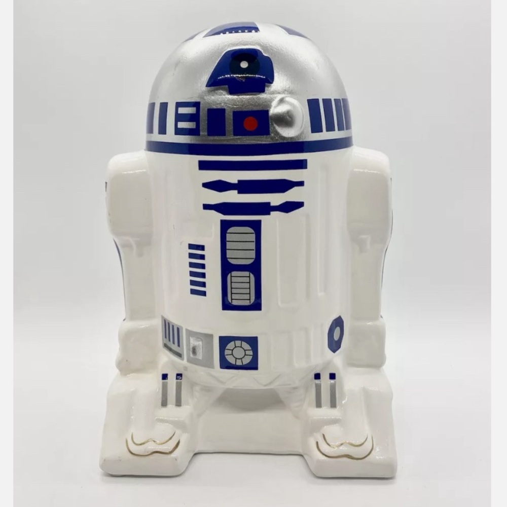 Star Wars R2D2 Ceramic Piggy Bank by Lucasfilm LTD, 8.25" Tall, pre-owned
